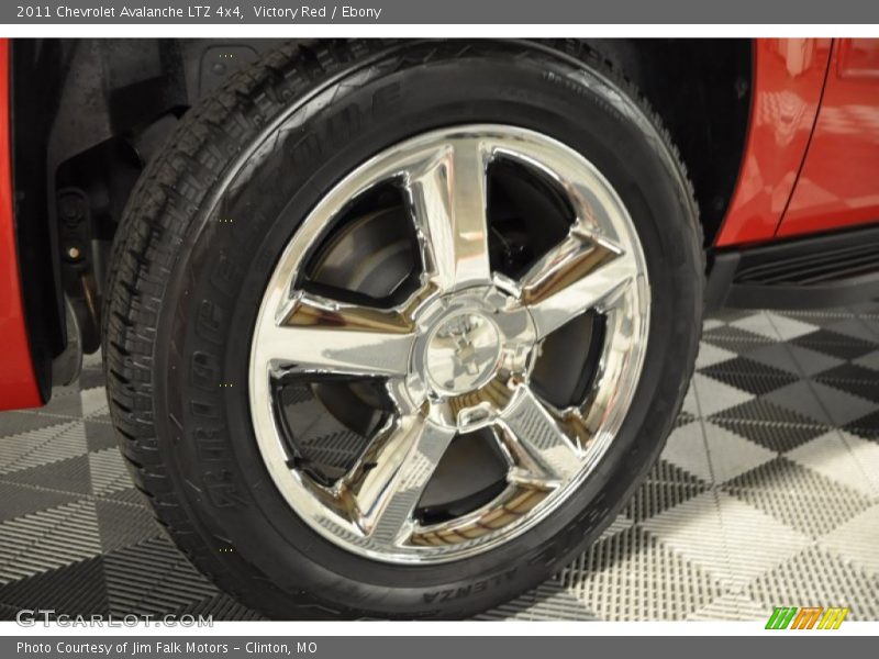 Victory Red / Ebony 2011 Chevrolet Avalanche LTZ 4x4