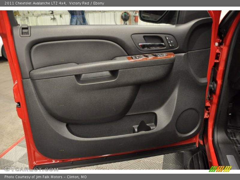 Victory Red / Ebony 2011 Chevrolet Avalanche LTZ 4x4