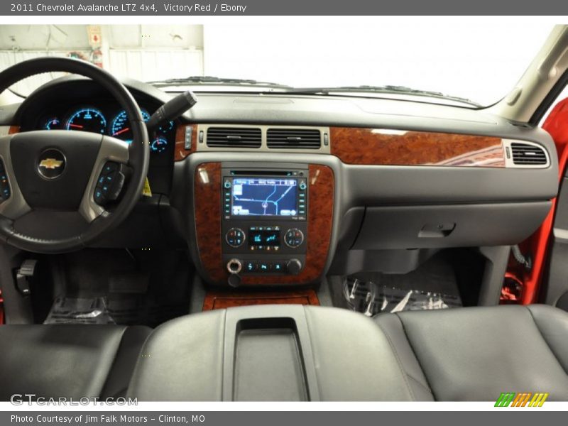 Victory Red / Ebony 2011 Chevrolet Avalanche LTZ 4x4