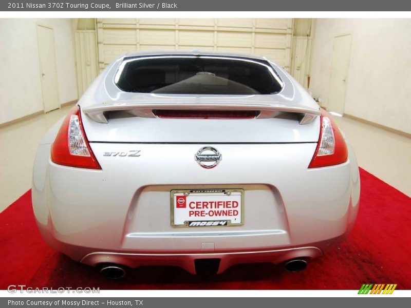 Brilliant Silver / Black 2011 Nissan 370Z Touring Coupe