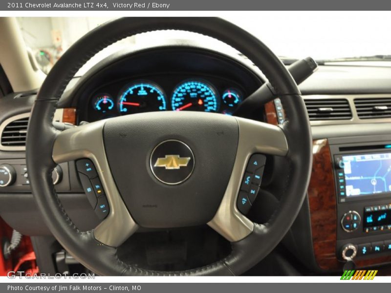 Victory Red / Ebony 2011 Chevrolet Avalanche LTZ 4x4