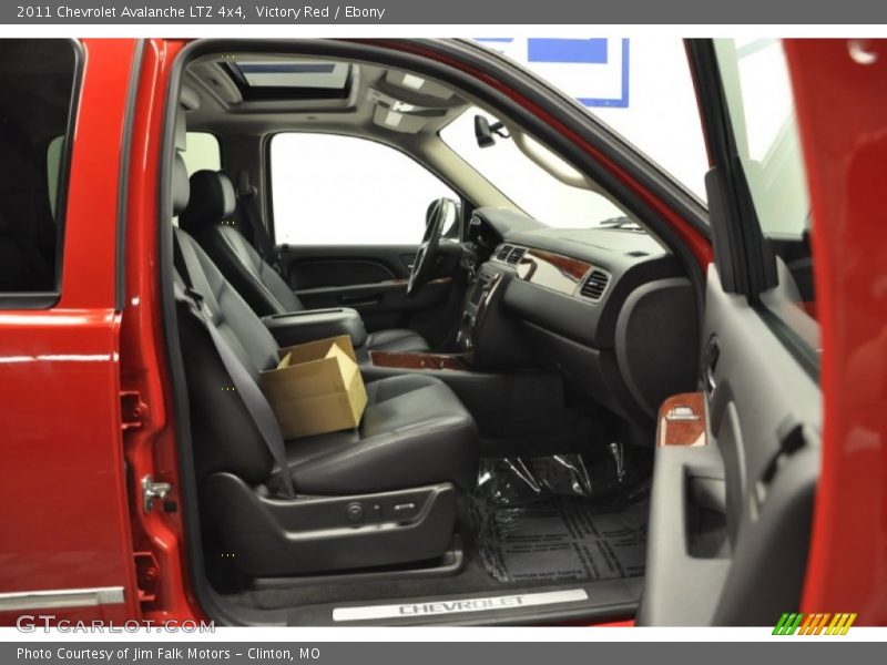 Victory Red / Ebony 2011 Chevrolet Avalanche LTZ 4x4