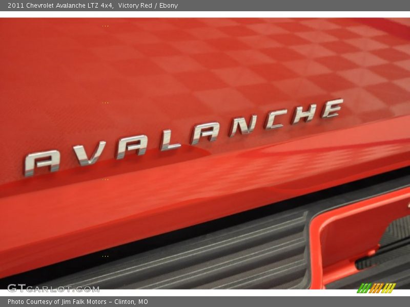 Victory Red / Ebony 2011 Chevrolet Avalanche LTZ 4x4