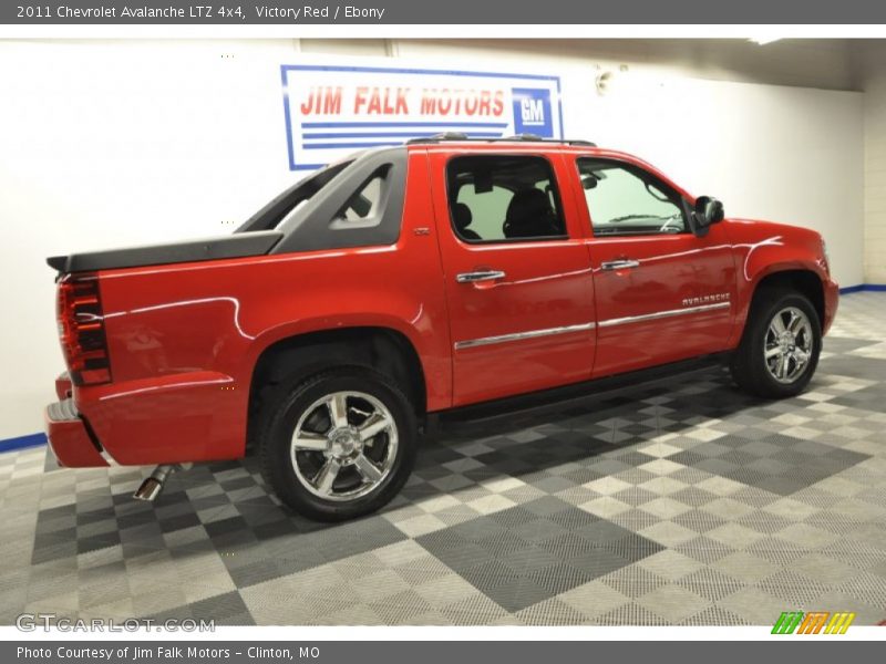 Victory Red / Ebony 2011 Chevrolet Avalanche LTZ 4x4