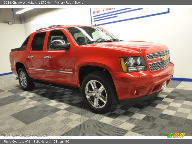 Victory Red / Ebony 2011 Chevrolet Avalanche LTZ 4x4