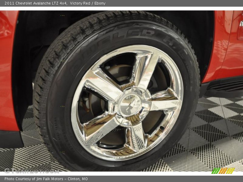 Victory Red / Ebony 2011 Chevrolet Avalanche LTZ 4x4