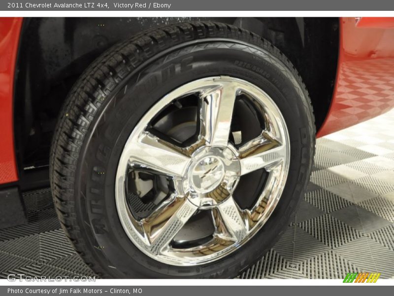 Victory Red / Ebony 2011 Chevrolet Avalanche LTZ 4x4