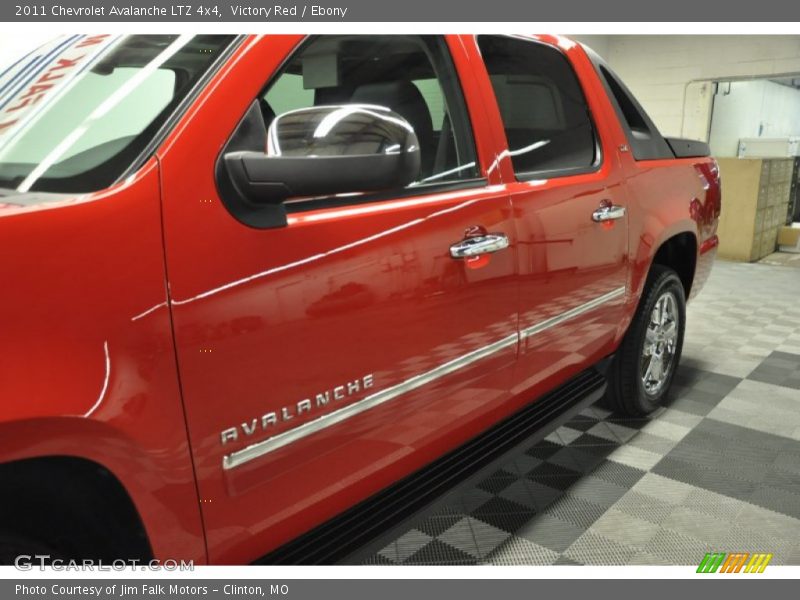 Victory Red / Ebony 2011 Chevrolet Avalanche LTZ 4x4