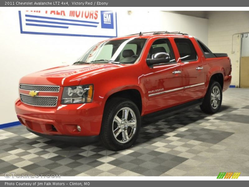 Victory Red / Ebony 2011 Chevrolet Avalanche LTZ 4x4