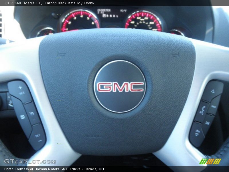Carbon Black Metallic / Ebony 2012 GMC Acadia SLE