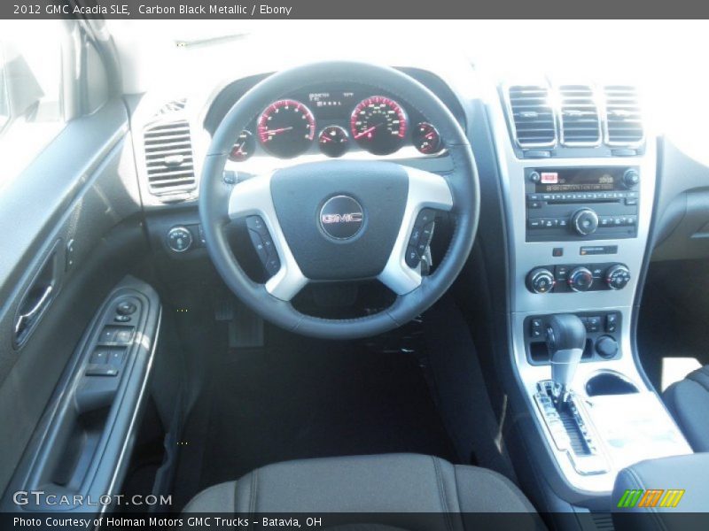 Carbon Black Metallic / Ebony 2012 GMC Acadia SLE