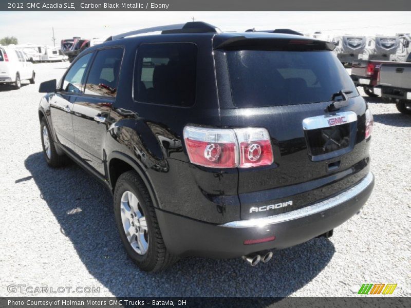 Carbon Black Metallic / Ebony 2012 GMC Acadia SLE