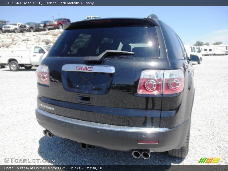 Carbon Black Metallic / Ebony 2012 GMC Acadia SLE