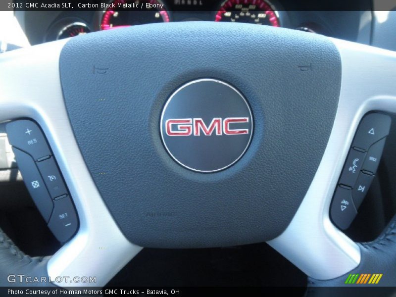 Carbon Black Metallic / Ebony 2012 GMC Acadia SLT