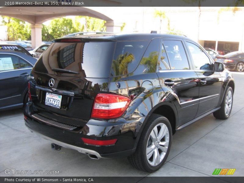 Black / Black 2010 Mercedes-Benz ML 350