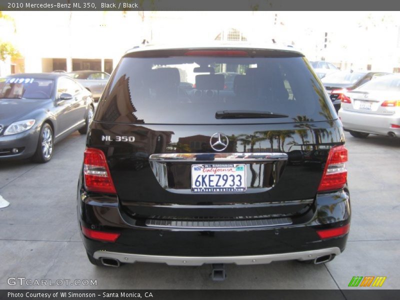 Black / Black 2010 Mercedes-Benz ML 350