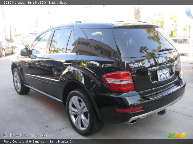 Black / Black 2010 Mercedes-Benz ML 350