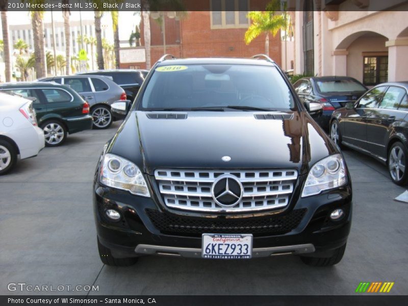 Black / Black 2010 Mercedes-Benz ML 350
