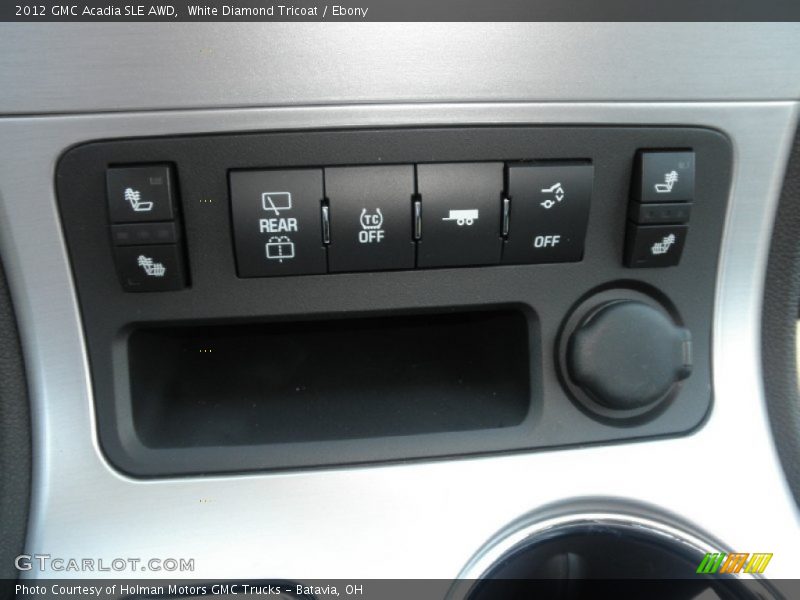 White Diamond Tricoat / Ebony 2012 GMC Acadia SLE AWD