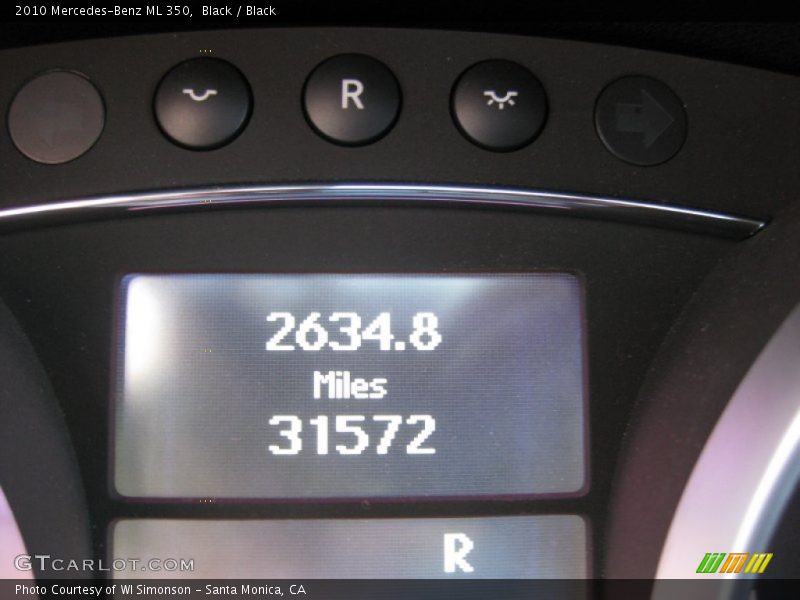 Black / Black 2010 Mercedes-Benz ML 350
