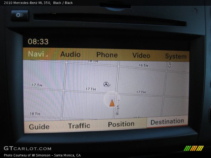 Black / Black 2010 Mercedes-Benz ML 350