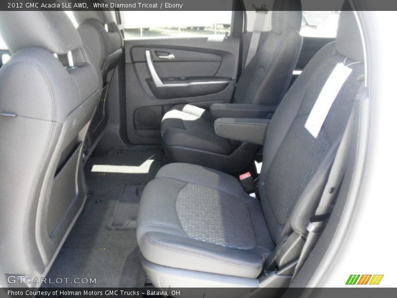 White Diamond Tricoat / Ebony 2012 GMC Acadia SLE AWD