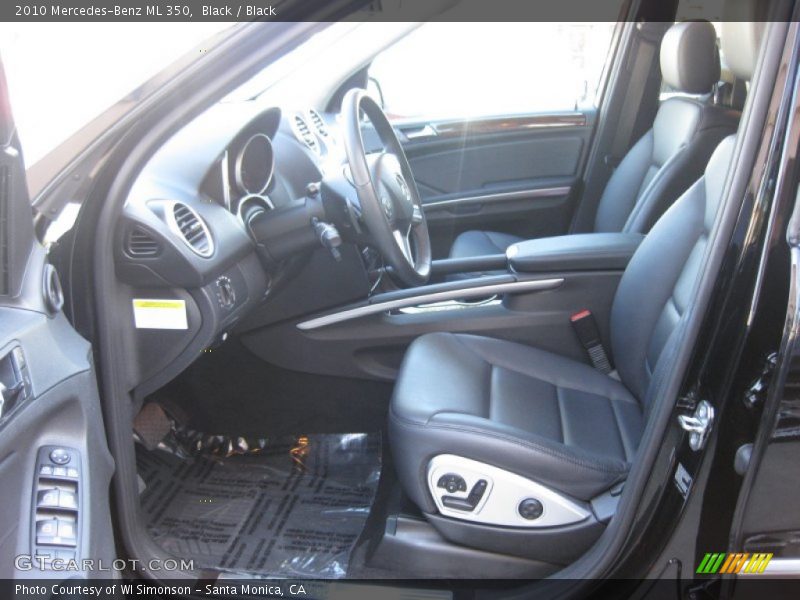 Black / Black 2010 Mercedes-Benz ML 350