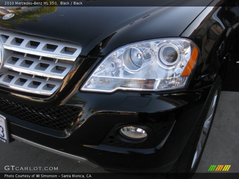 Black / Black 2010 Mercedes-Benz ML 350