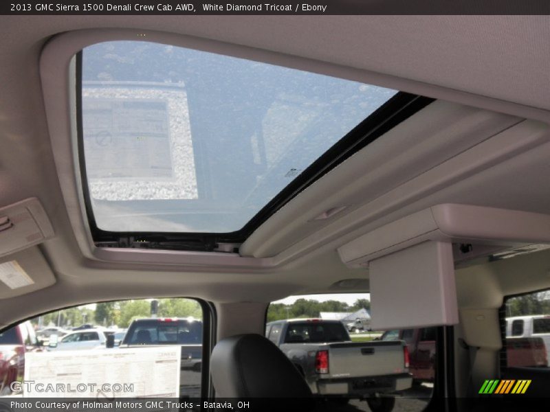 White Diamond Tricoat / Ebony 2013 GMC Sierra 1500 Denali Crew Cab AWD