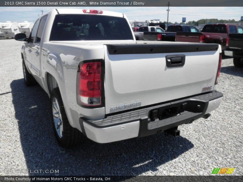 White Diamond Tricoat / Ebony 2013 GMC Sierra 1500 Denali Crew Cab AWD