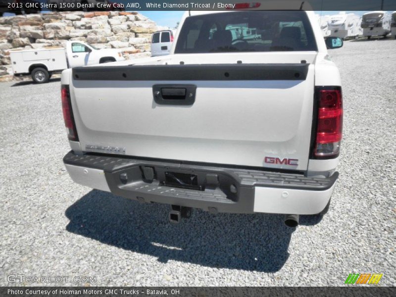 White Diamond Tricoat / Ebony 2013 GMC Sierra 1500 Denali Crew Cab AWD