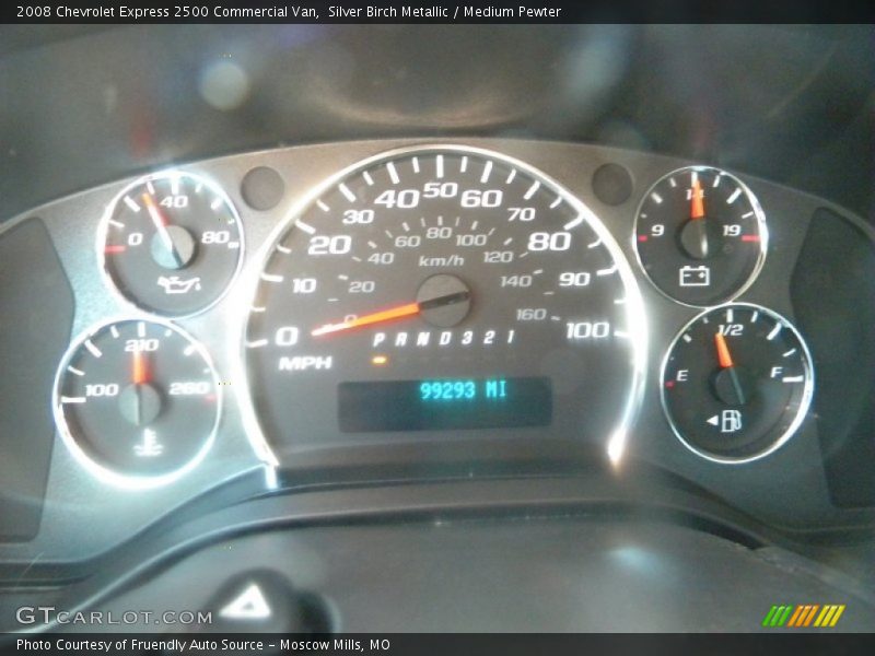  2008 Express 2500 Commercial Van 2500 Commercial Van Gauges