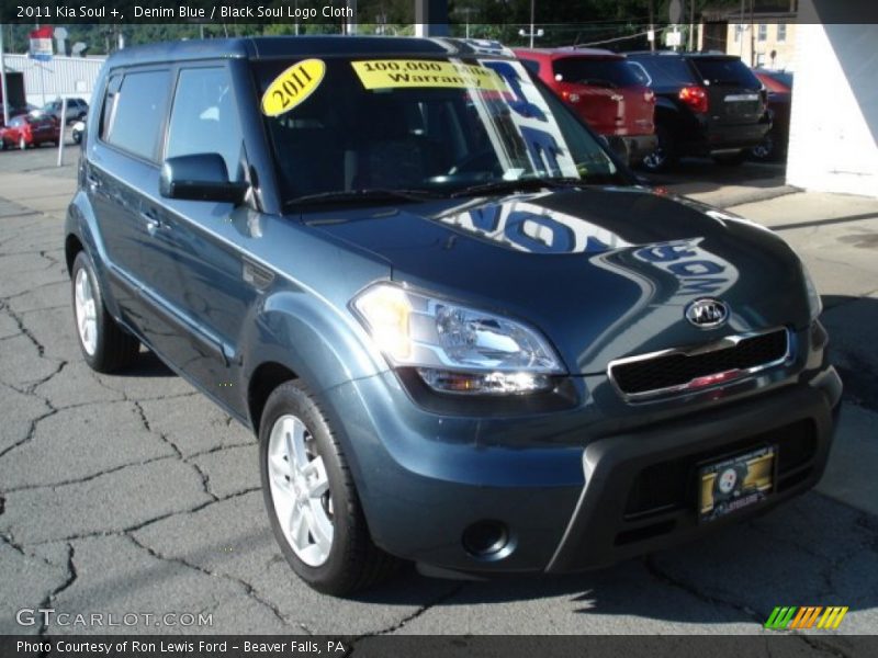 Denim Blue / Black Soul Logo Cloth 2011 Kia Soul +
