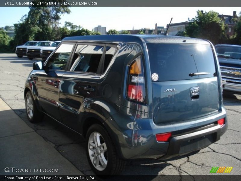 Denim Blue / Black Soul Logo Cloth 2011 Kia Soul +