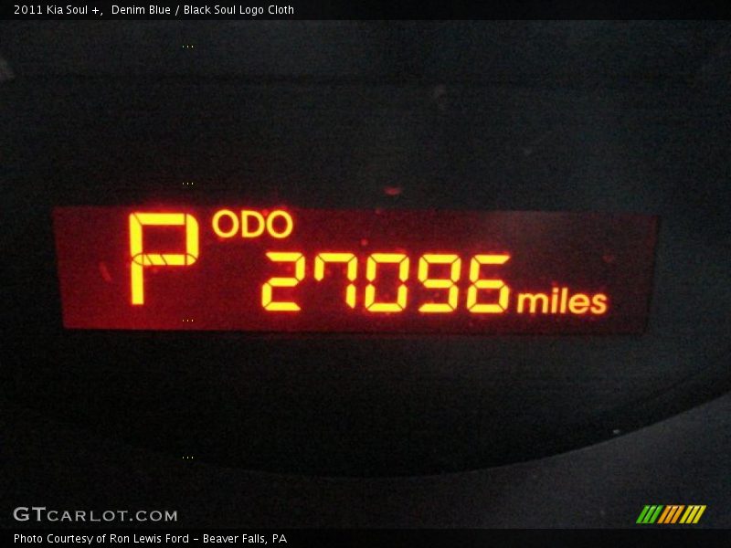 Denim Blue / Black Soul Logo Cloth 2011 Kia Soul +