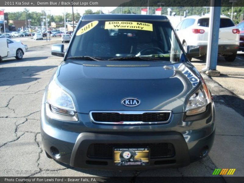 Denim Blue / Black Soul Logo Cloth 2011 Kia Soul +
