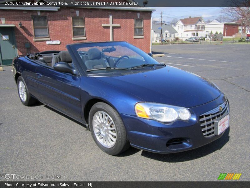 Midnight Blue Pearl / Dark Slate Gray 2006 Chrysler Sebring Convertible