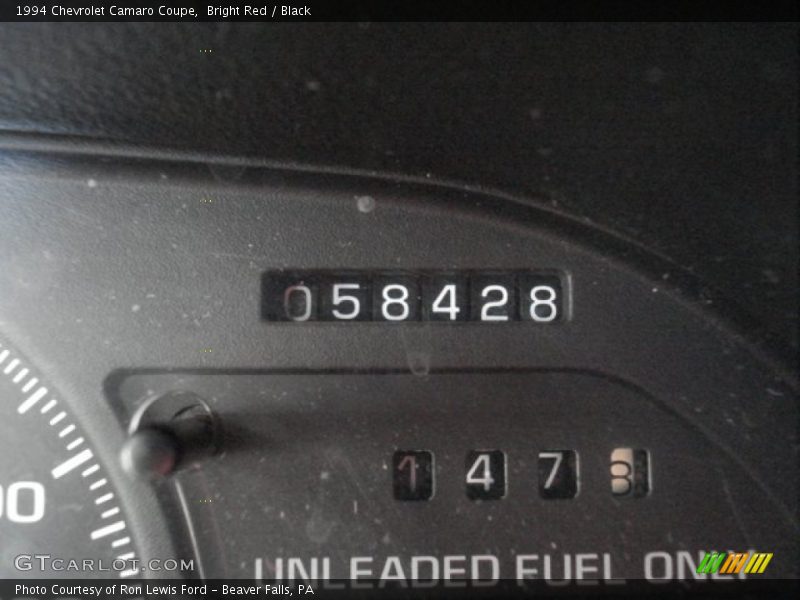 Bright Red / Black 1994 Chevrolet Camaro Coupe
