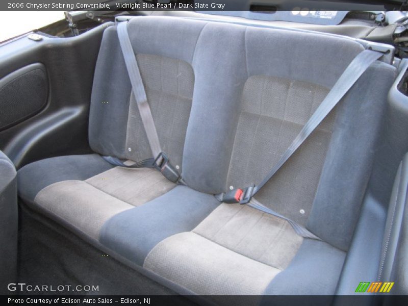 Rear Seat of 2006 Sebring Convertible