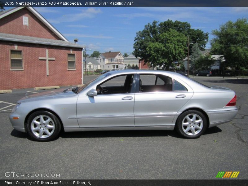 Brilliant Silver Metallic / Ash 2005 Mercedes-Benz S 430 4Matic Sedan