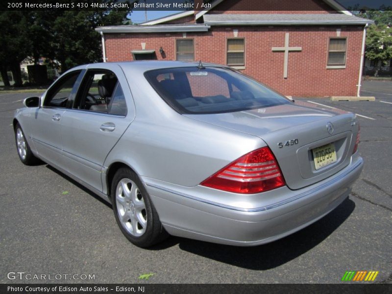 Brilliant Silver Metallic / Ash 2005 Mercedes-Benz S 430 4Matic Sedan