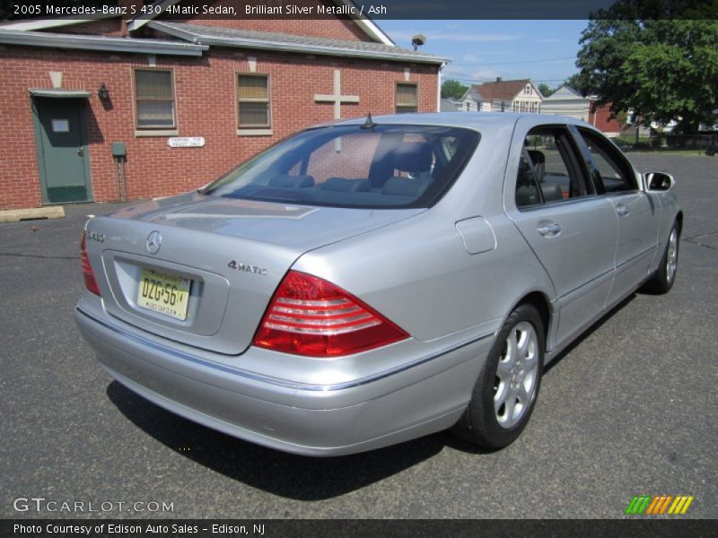 Brilliant Silver Metallic / Ash 2005 Mercedes-Benz S 430 4Matic Sedan