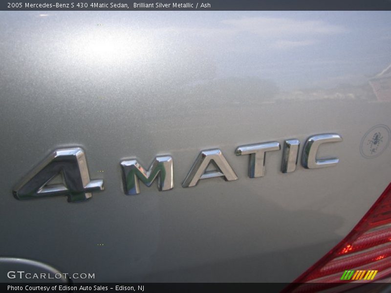 Brilliant Silver Metallic / Ash 2005 Mercedes-Benz S 430 4Matic Sedan