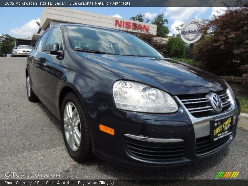 Blue Graphite Metallic / Anthracite 2009 Volkswagen Jetta TDI Sedan