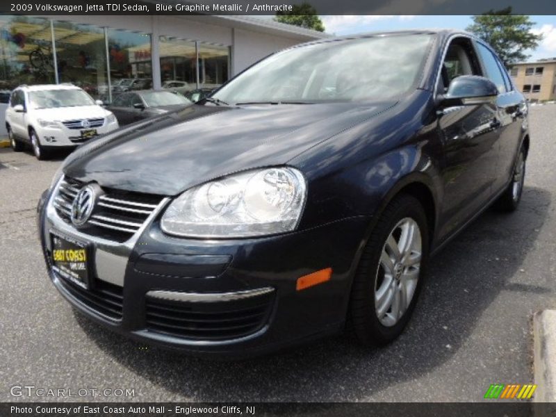 Blue Graphite Metallic / Anthracite 2009 Volkswagen Jetta TDI Sedan