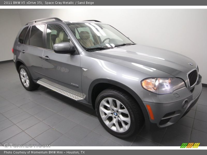 Space Gray Metallic / Sand Beige 2011 BMW X5 xDrive 35i