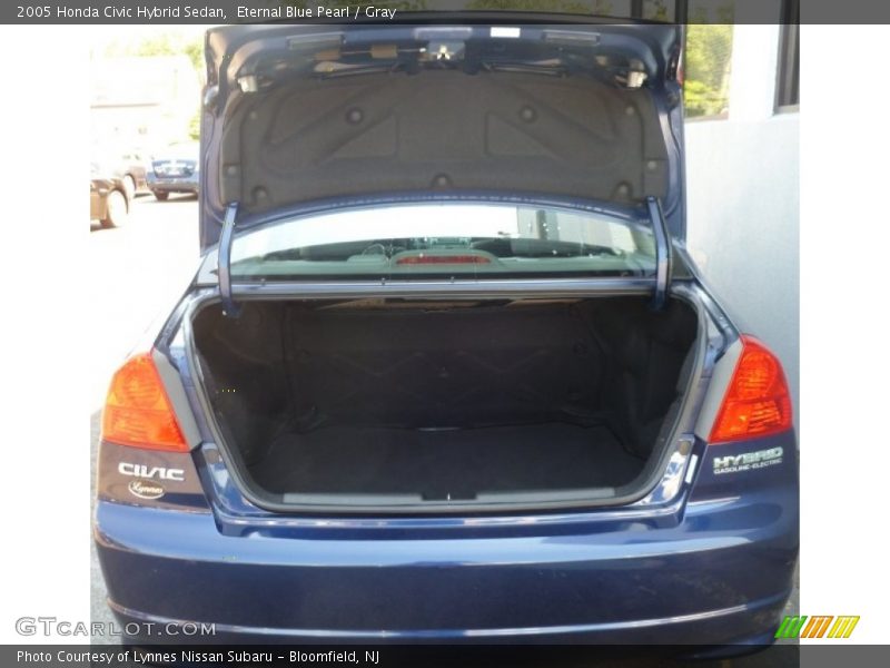 Eternal Blue Pearl / Gray 2005 Honda Civic Hybrid Sedan