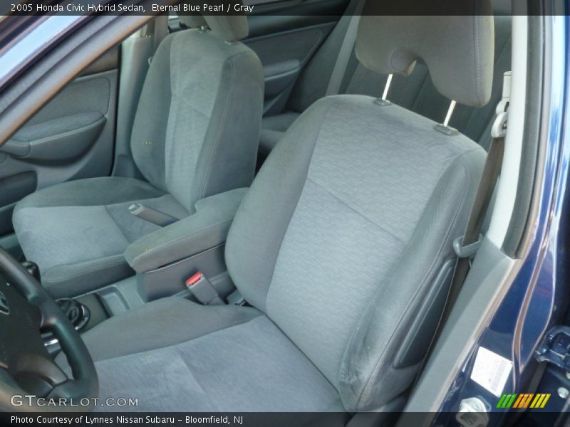 Eternal Blue Pearl / Gray 2005 Honda Civic Hybrid Sedan