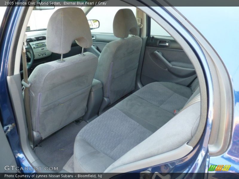 Eternal Blue Pearl / Gray 2005 Honda Civic Hybrid Sedan