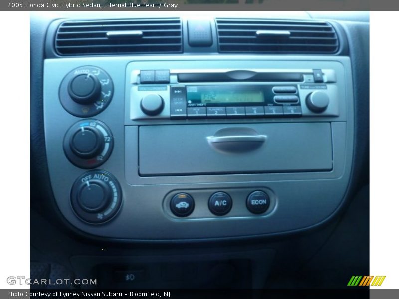 Eternal Blue Pearl / Gray 2005 Honda Civic Hybrid Sedan